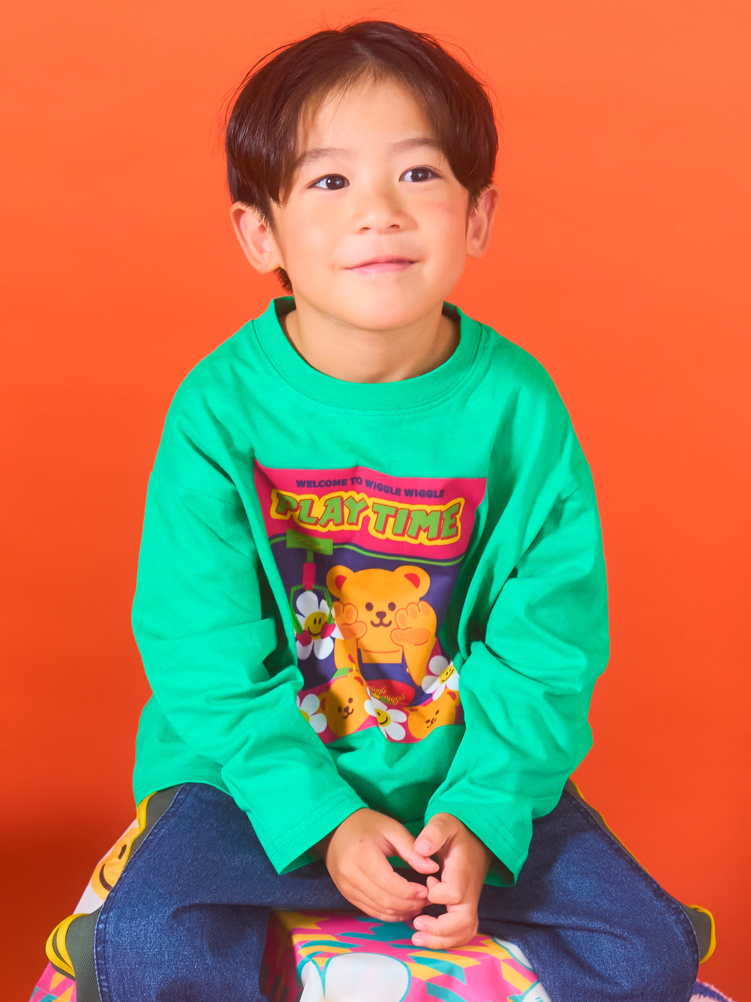 wigglewiggle キッズ 半袖Tシャツ ショートパンツ