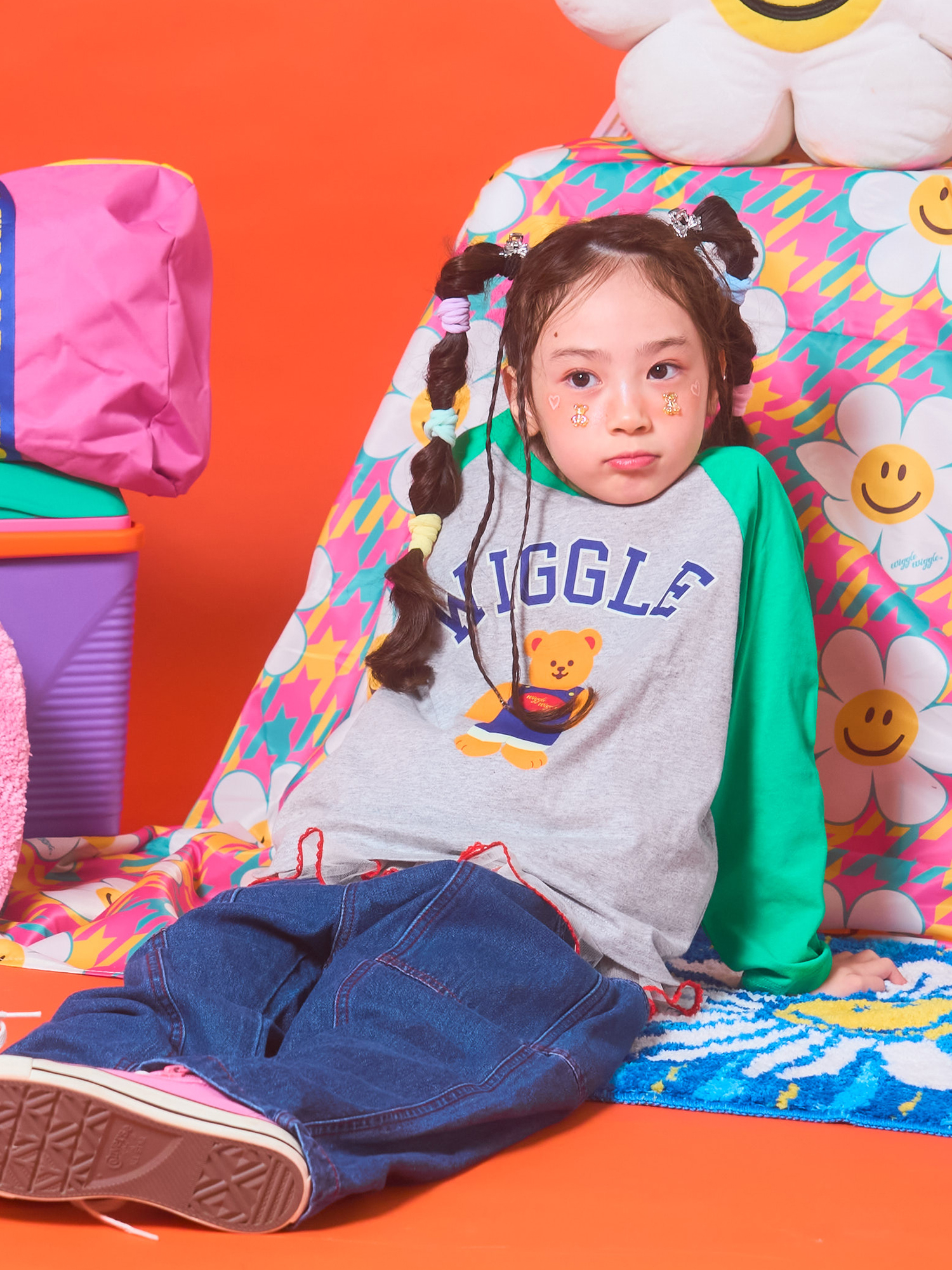 wigglewiggle キッズ 半袖Tシャツ ショートパンツ