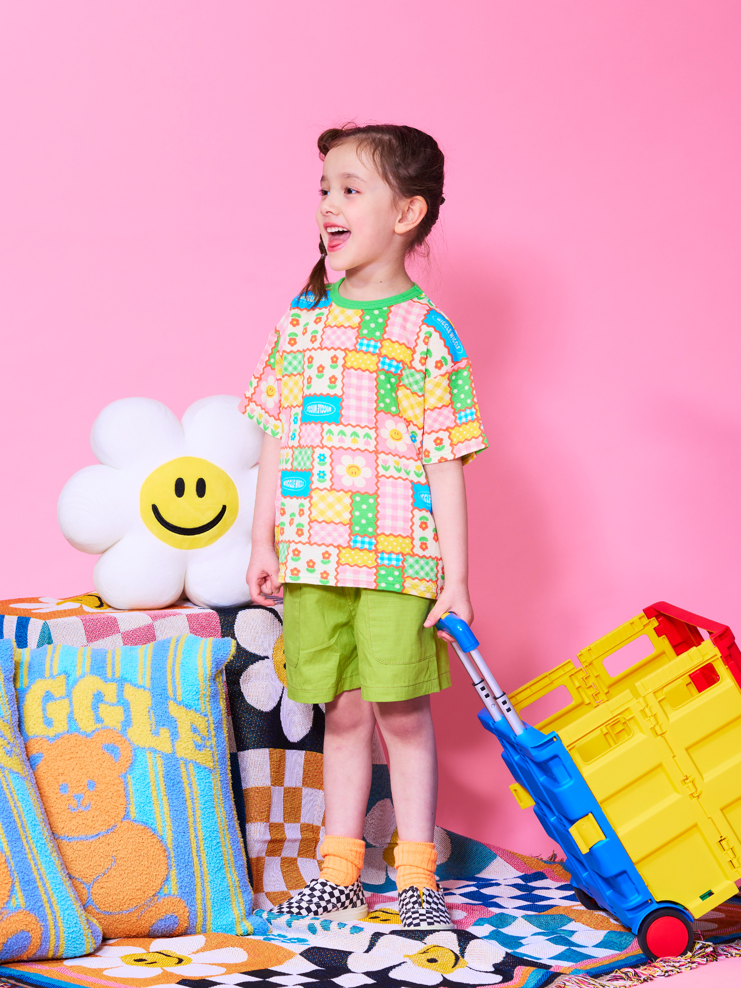 wigglewiggle キッズ 半袖Tシャツ ショートパンツ