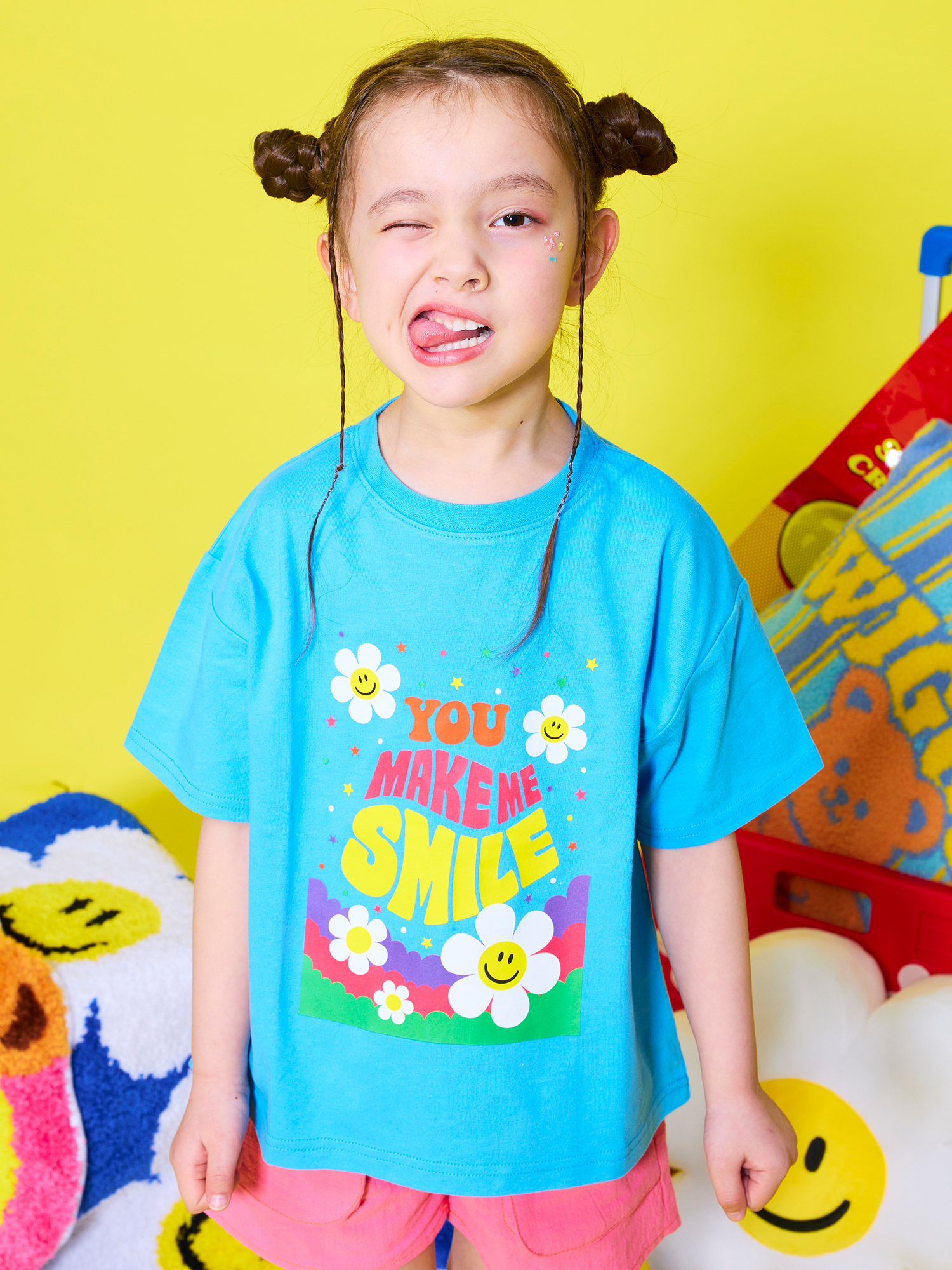 wigglewiggle キッズ 半袖Tシャツ ショートパンツ