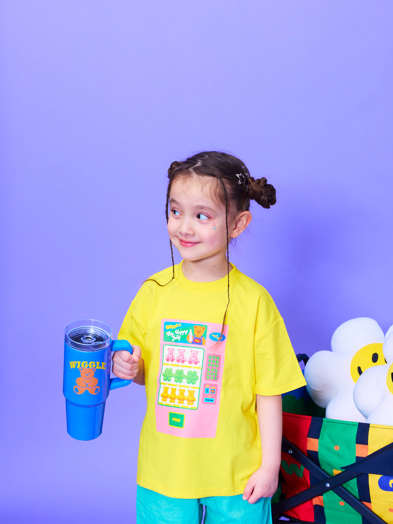 wigglewiggle キッズ 半袖Tシャツ ショートパンツ