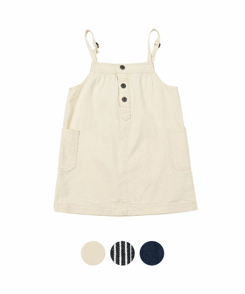 COTTON from U.S.A】デニムキャミワンピース ｜ ワンピース ｜ 子供服