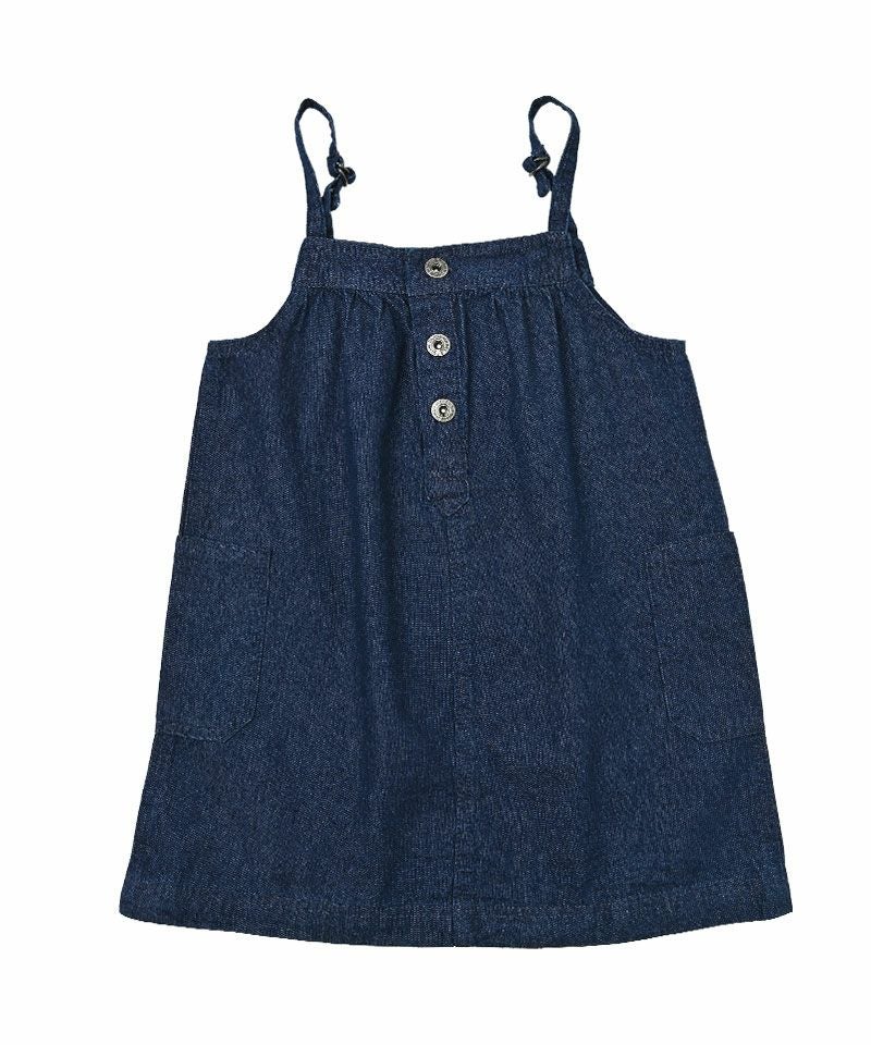 COTTON from U.S.A】デニムキャミワンピース ｜ ワンピース ｜ 子供服