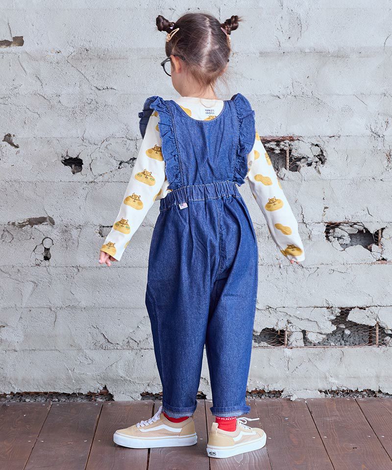 COTTON from U.S.A デニム3WAYフリルサロペット ｜ ボトムス ｜ 子供服