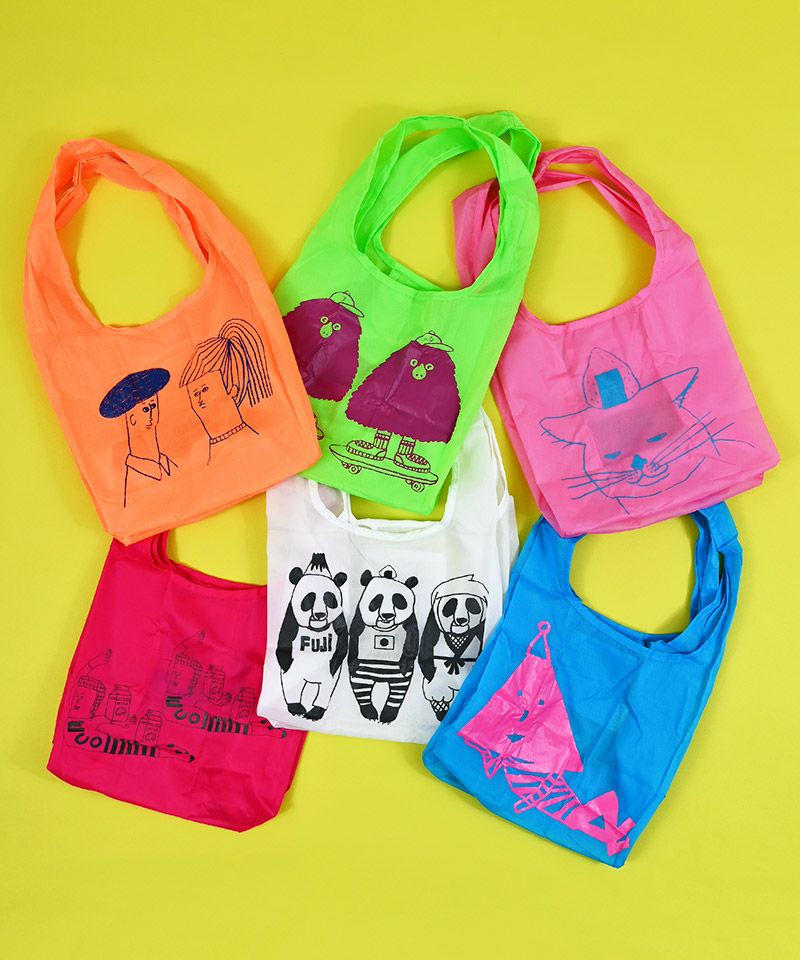 イラストエコバッグ コンビニサイズ ｜ ファッション雑貨 ｜ 子供服の