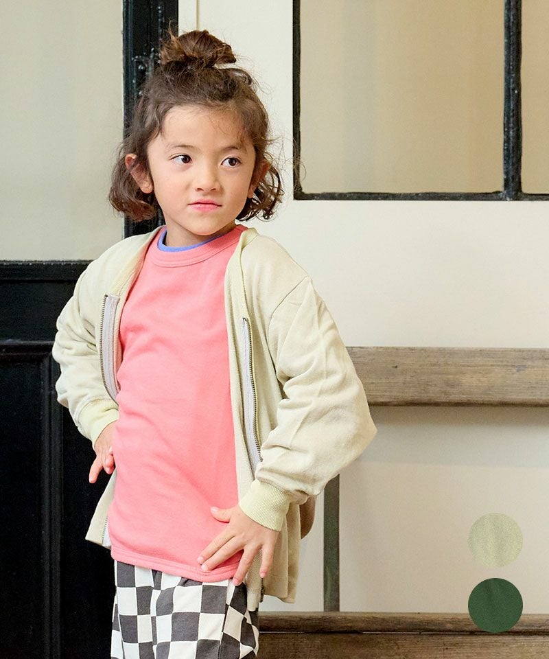 ミニ裏毛ミリタリーカーディガン ｜ トップス ｜ 子供服のセレクト