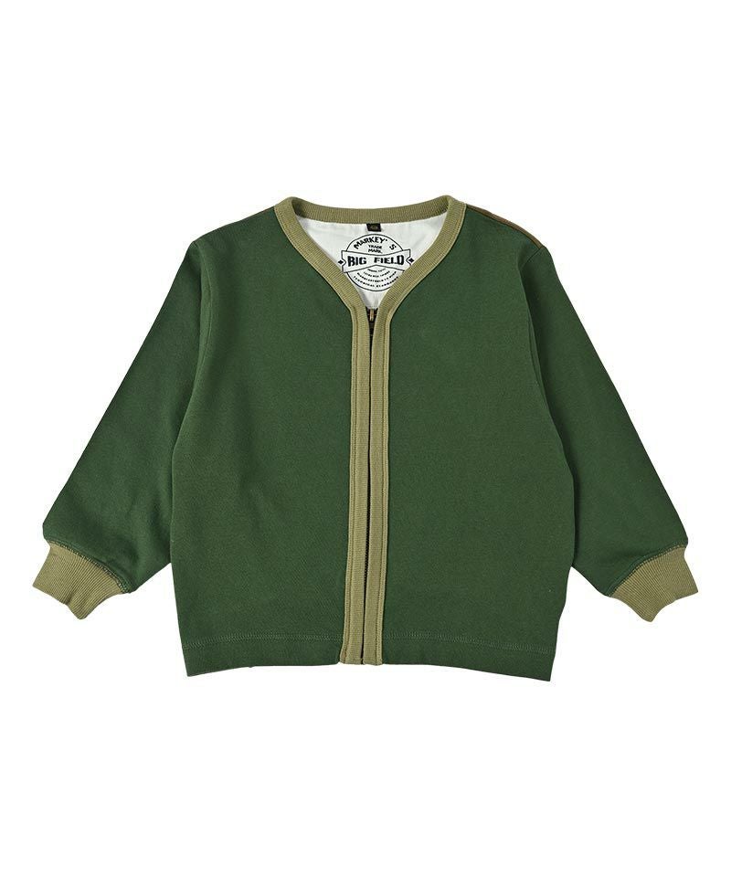 専用ですー新品 EVERYDAY クルーネック カーディガン カーキ ミニ裏毛ミリタリーカーディガン ｜ トップス ｜ 子供服のセレクト