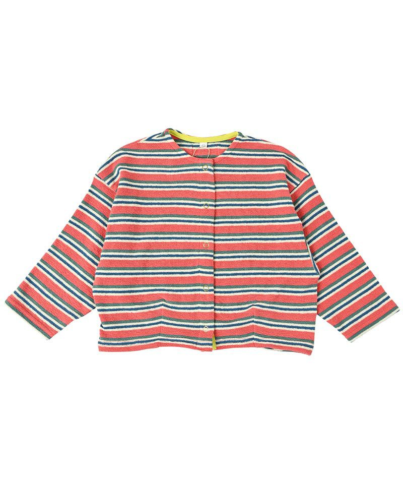 GW SALE】【OUTLET】先染ボーダーパイルカーディガン ｜ アウター