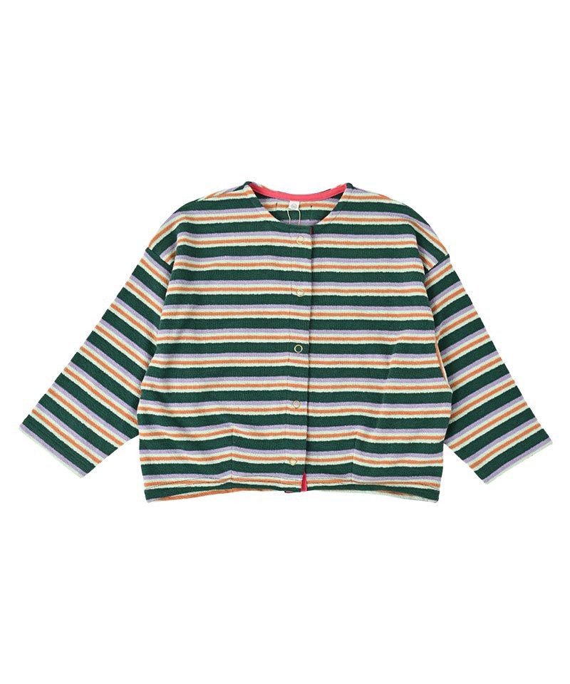 GW SALE】【OUTLET】先染ボーダーパイルカーディガン ｜ アウター