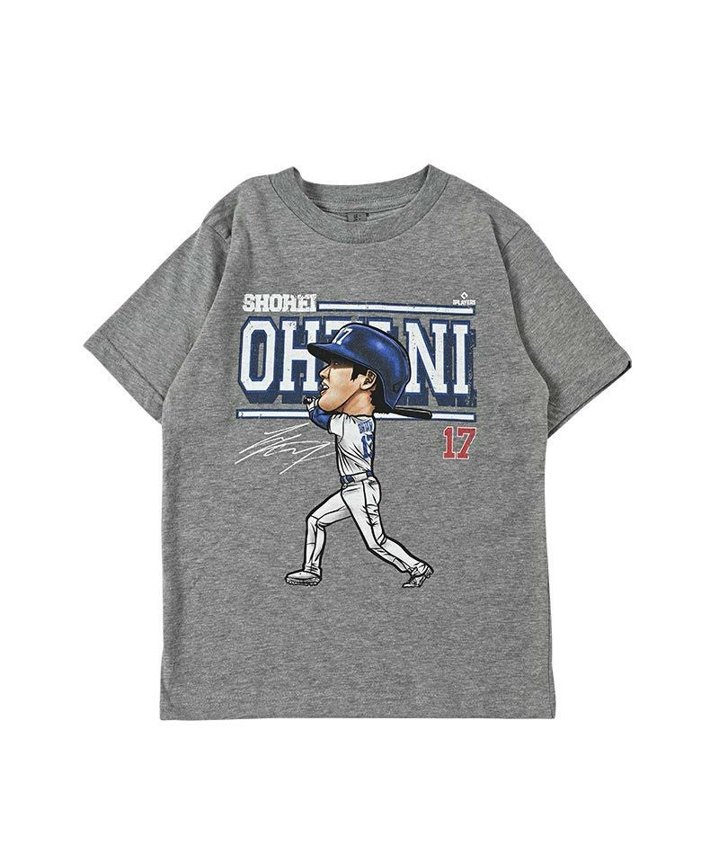 Shohei Ohtani Los Angeles D Cartoon WHT(120～150cm) ｜ トップス