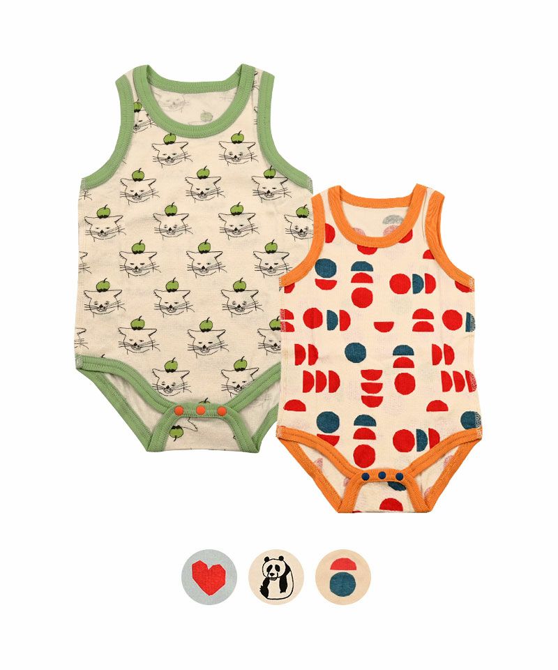 2P ノースリーブボディシャツ ｜ ベビーウェア・雑貨 ｜ 子供服の