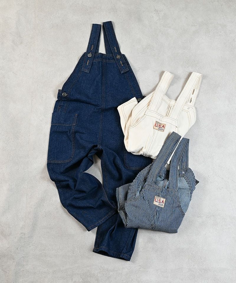 COTTON from U.S.A】ビッグポケットデニムオーバーオール ｜ ボトムス