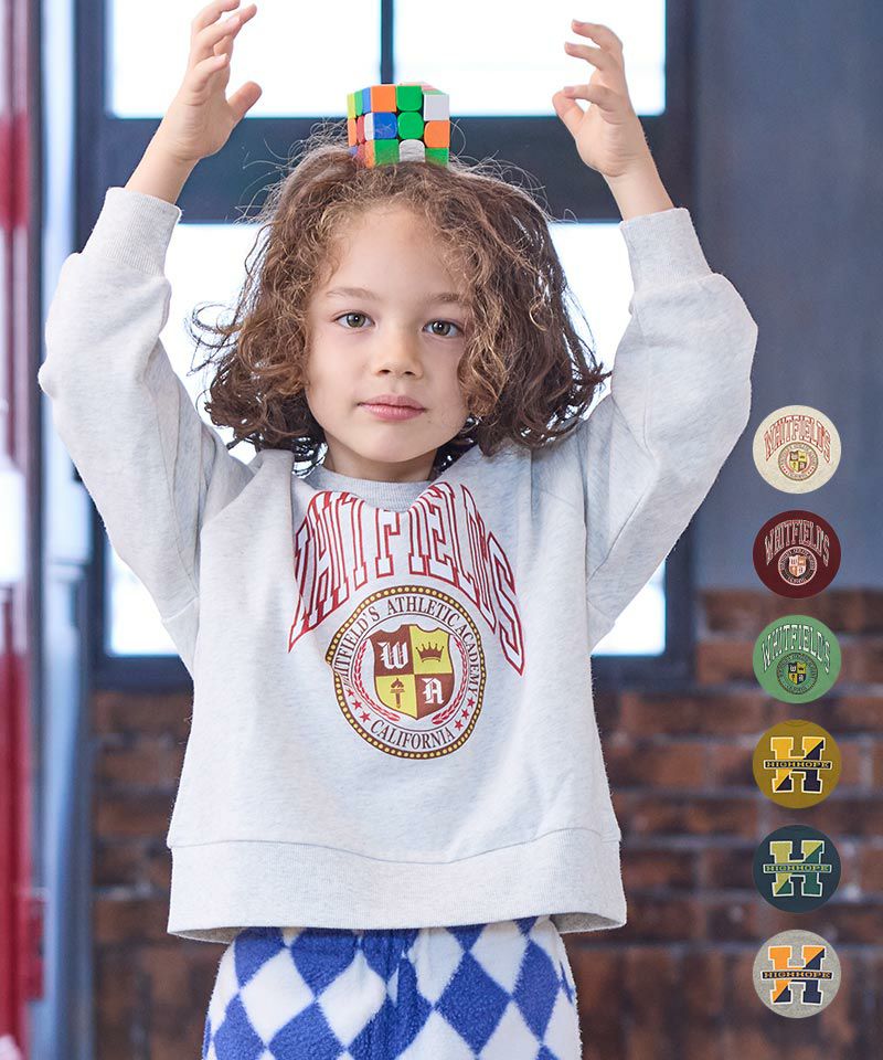 OUTLET】スウェード裏毛ラグランカレッジトレーナー ｜ トップス