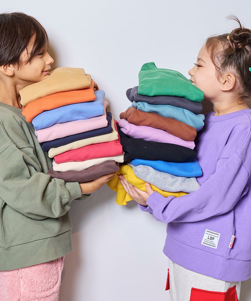 OUTLET】ムジ裏毛トレーナー／一部店舗限定 ｜ トップス ｜ 子供服の