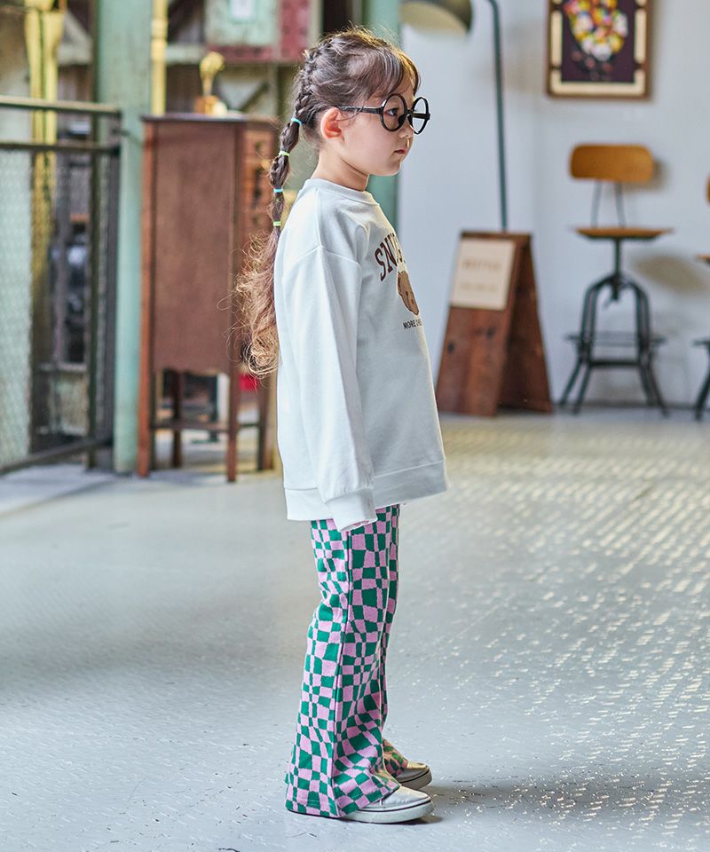 OUTLET】ガールズ裏毛プリントトレーナー／一部店舗限定 ｜ トップス