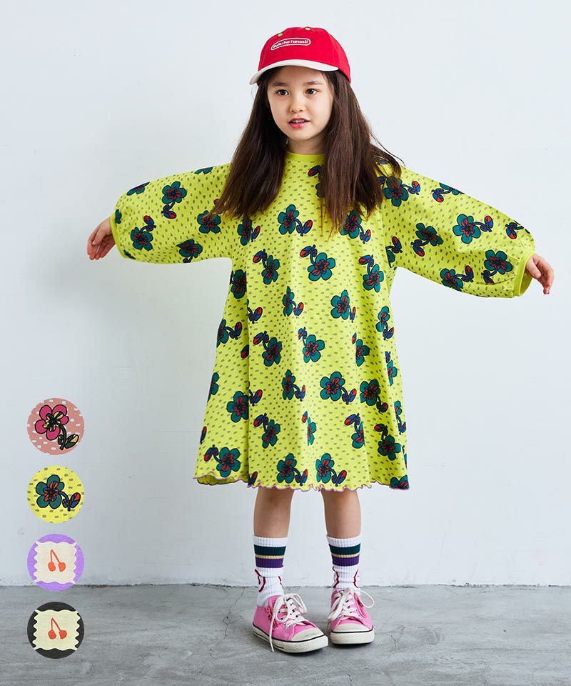 OUTLET】ランタンロングスリーブワンピース ｜ ワンピース ｜ 子供服の