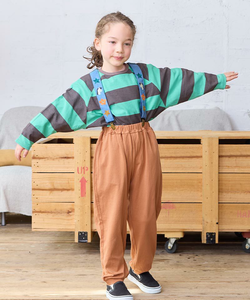 太ボーダーラグランロンティー ｜ トップス ｜ 子供服のセレクト