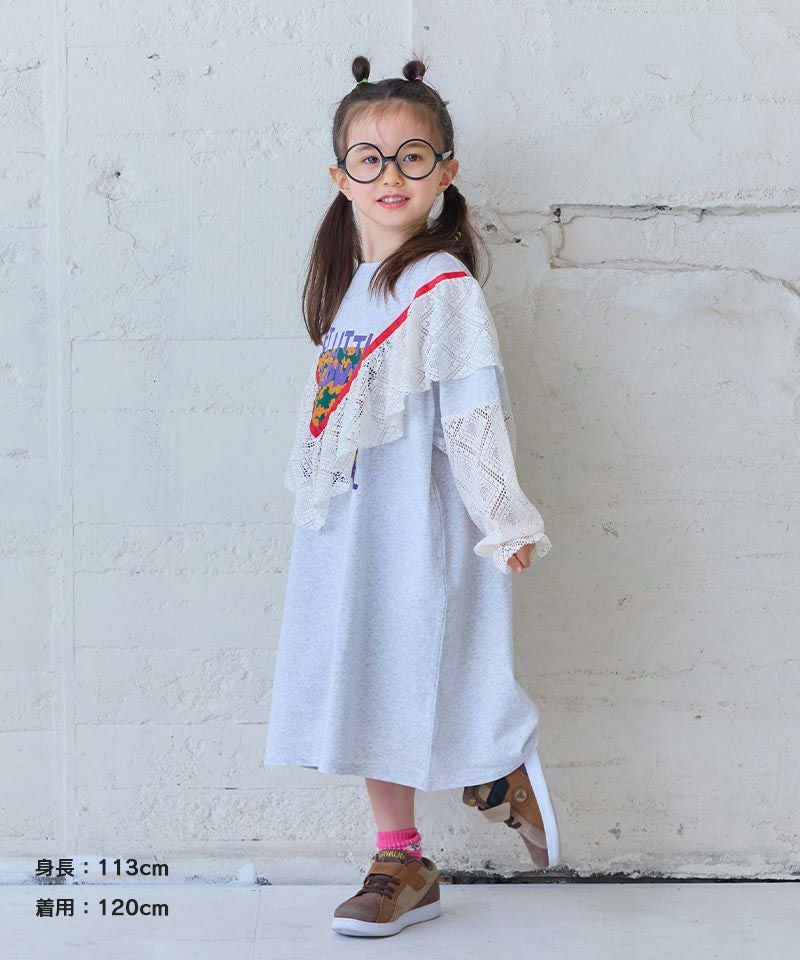 GW SALE】【OUTLET】レースフリルワンピース ｜ ワンピース ｜ 子供服