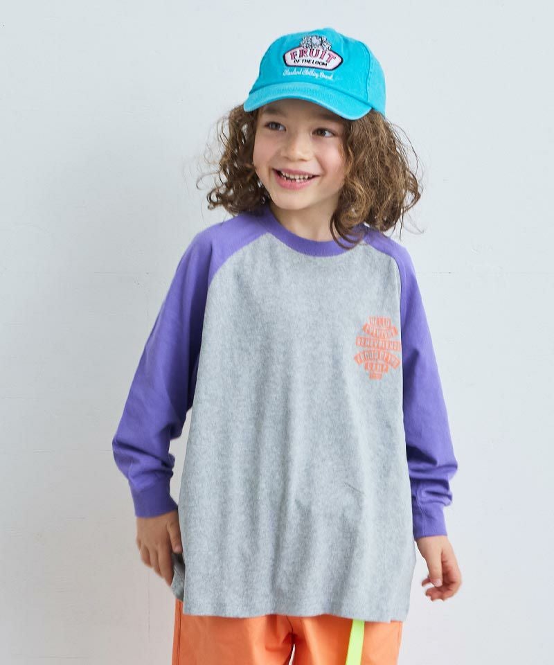 OUTLET】ゼンゴプリントラグランロンティー ｜ トップス ｜ 子供服の