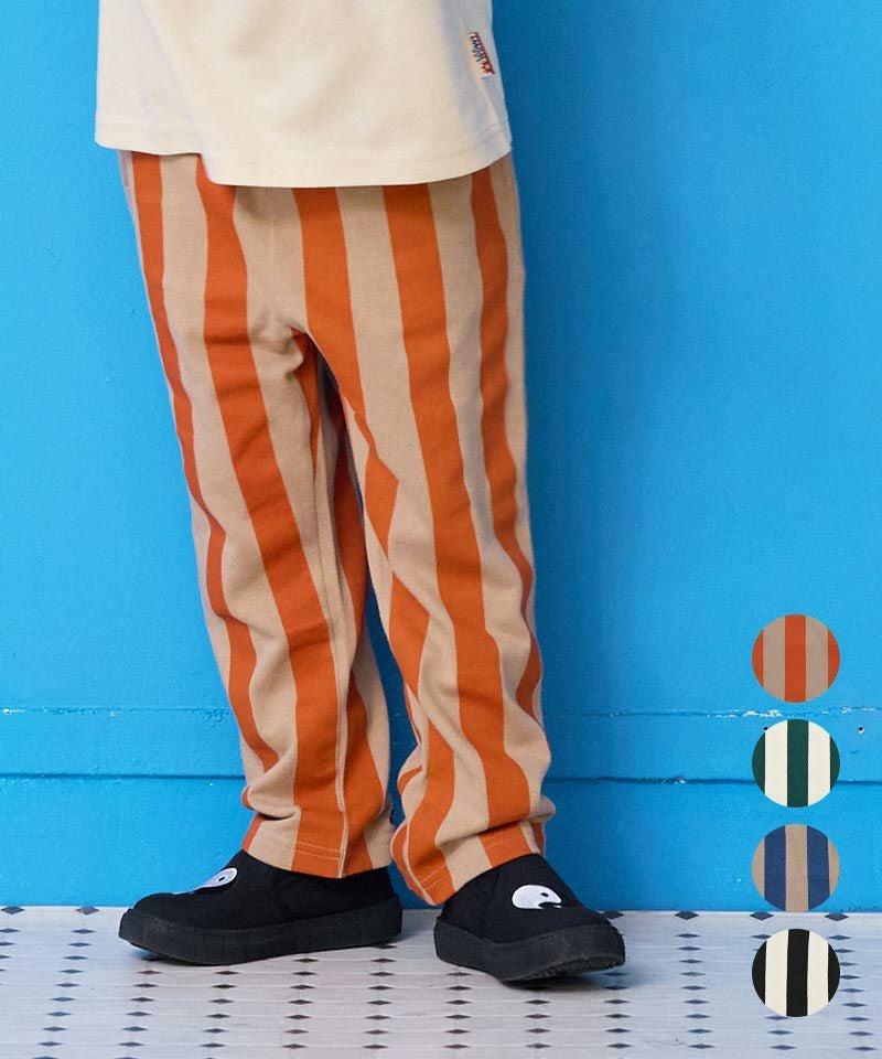 GW SALE】【OUTLET】ミニウラケストライプロングパンツ ｜ ボトムス
