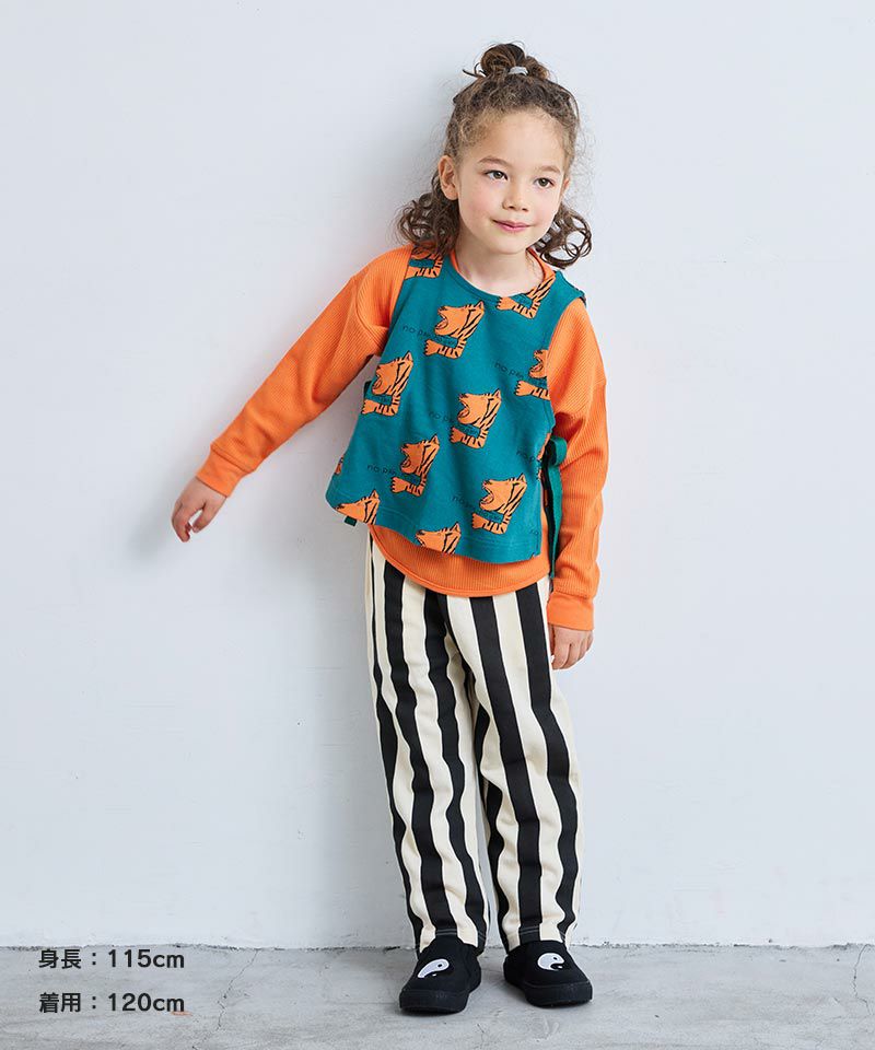 GW SALE】【OUTLET】ミニウラケストライプロングパンツ ｜ ボトムス