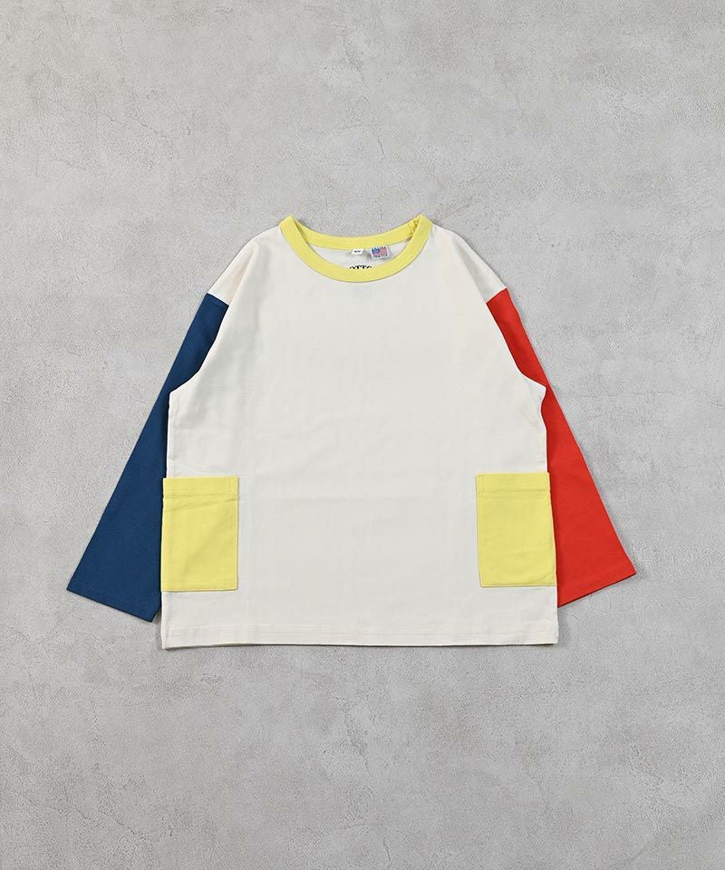 っつページ OUTLET】COTTON from U.S.Aサイドポケットロンティー ｜ トップス