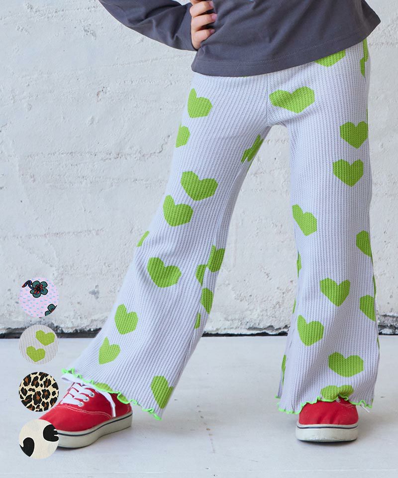 TIME SALE】【OUTLET】ソウガラワッフルフレアーパンツ ｜ ボトムス