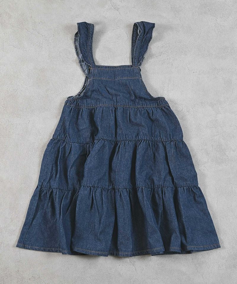 COTTON from U.S.A】デニムティアードワンピース ｜ ワンピース