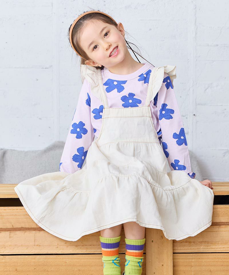 COTTON from U.S.A】デニムティアードワンピース ｜ ワンピース