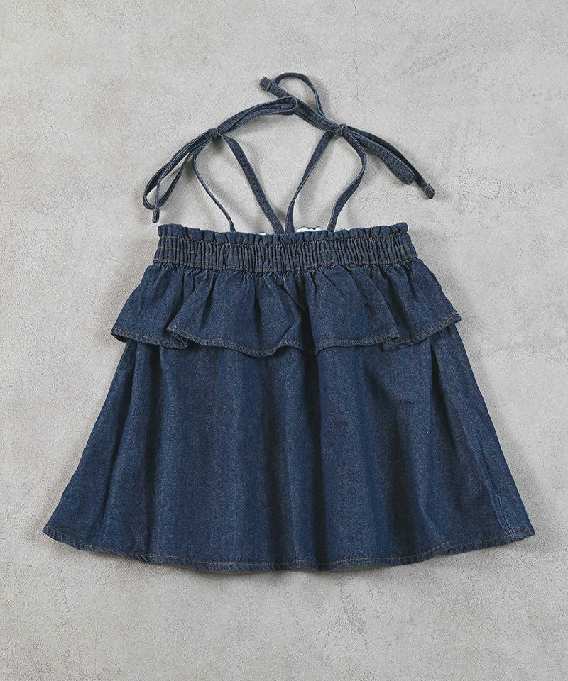 COTTON from U.S.A】デニムキャミチュニック ｜ トップス ｜ 子供服の