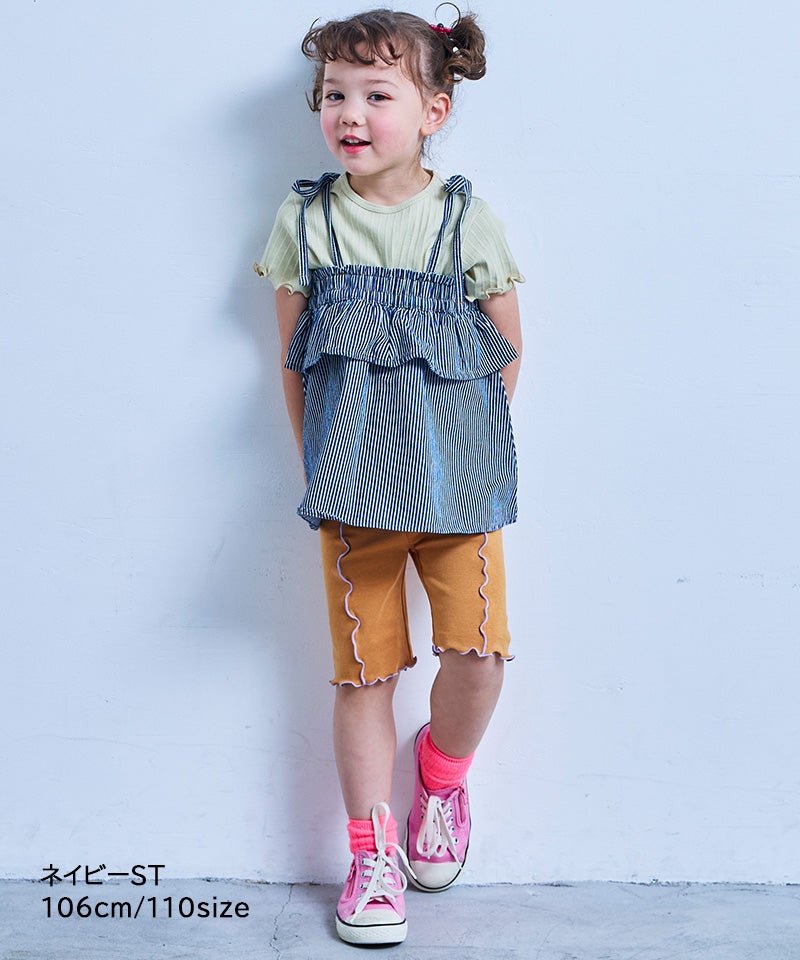 COTTON from U.S.A】デニムキャミチュニック ｜ トップス ｜ 子供服の