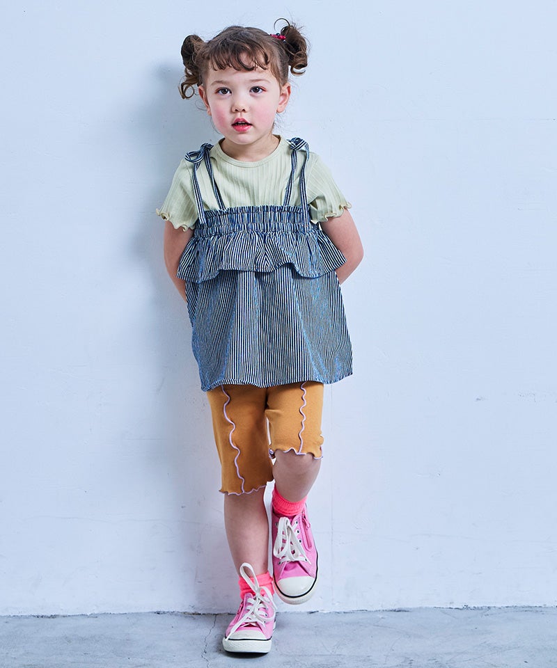 COTTON from U.S.A】デニムキャミチュニック ｜ トップス ｜ 子供服の