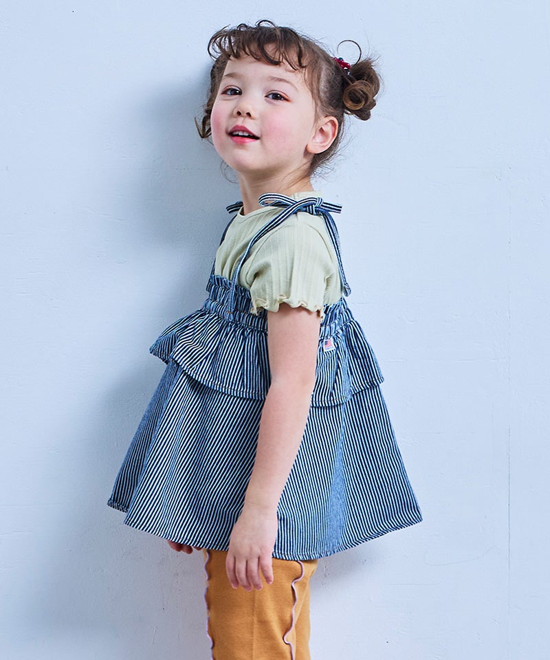 COTTON from U.S.A】デニムキャミチュニック ｜ トップス ｜ 子供服の