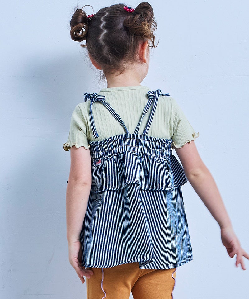 COTTON from U.S.A】デニムキャミチュニック ｜ トップス ｜ 子供服の