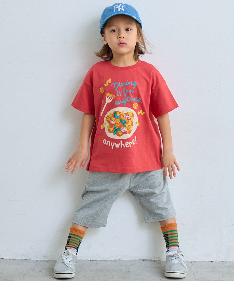 TIME SALE】【防汚加工】サルエルストレッチショートパンツ