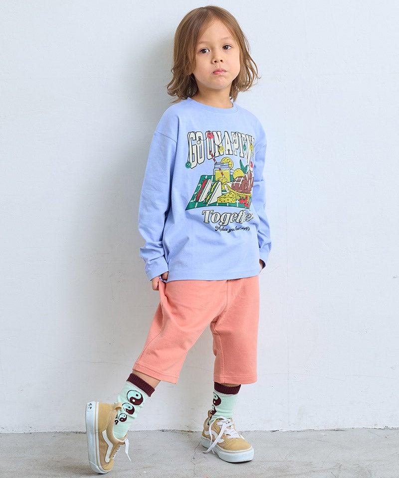 防汚加工】サルエルストレッチショートパンツ ｜ ボトムス ｜ 子供服の