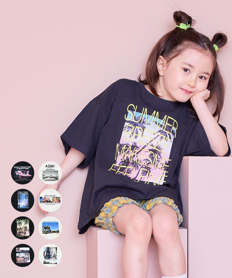 OUTLET】COTTON from U.S.A ビッグシルエットフォトプリントTシャツ