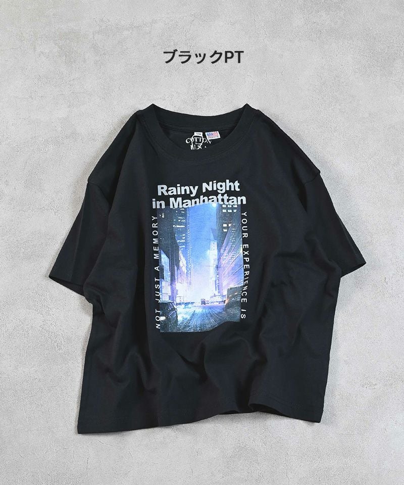 OUTLET】COTTON from U.S.A ビッグシルエットフォトプリントTシャツ