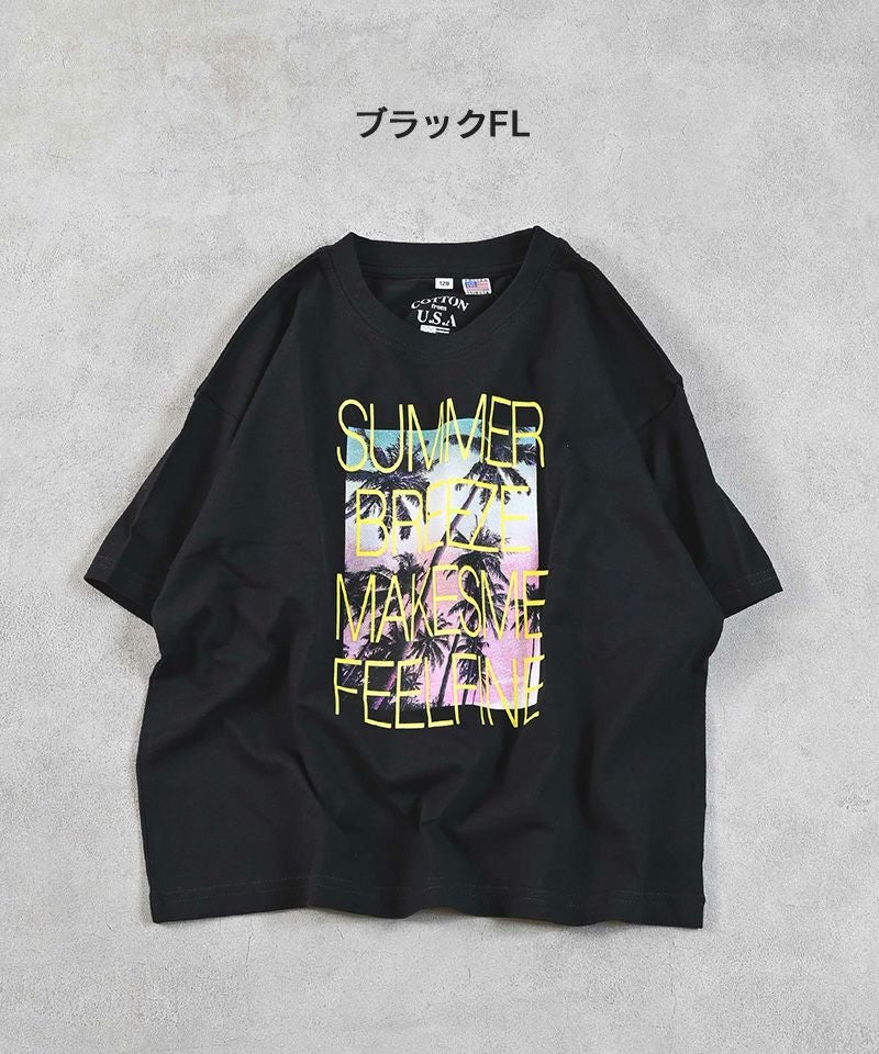 OUTLET】COTTON from U.S.A ビッグシルエットフォトプリントTシャツ