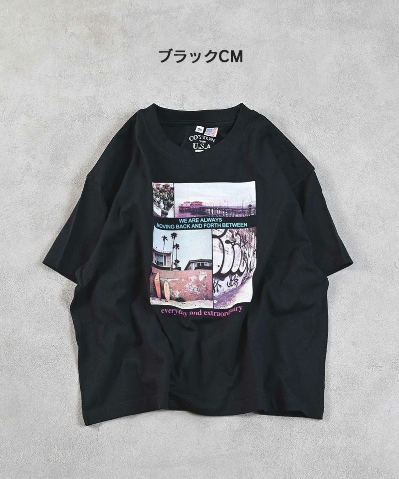 TIME SALE】COTTON from U.S.A ビッグシルエットフォトプリントT