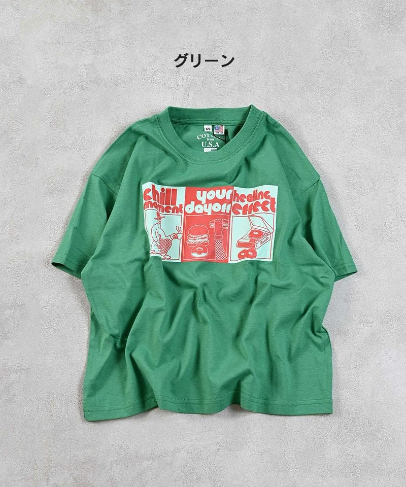 OUTLET】COTTON from U.S.AビッグシルエットプリントTシャツ