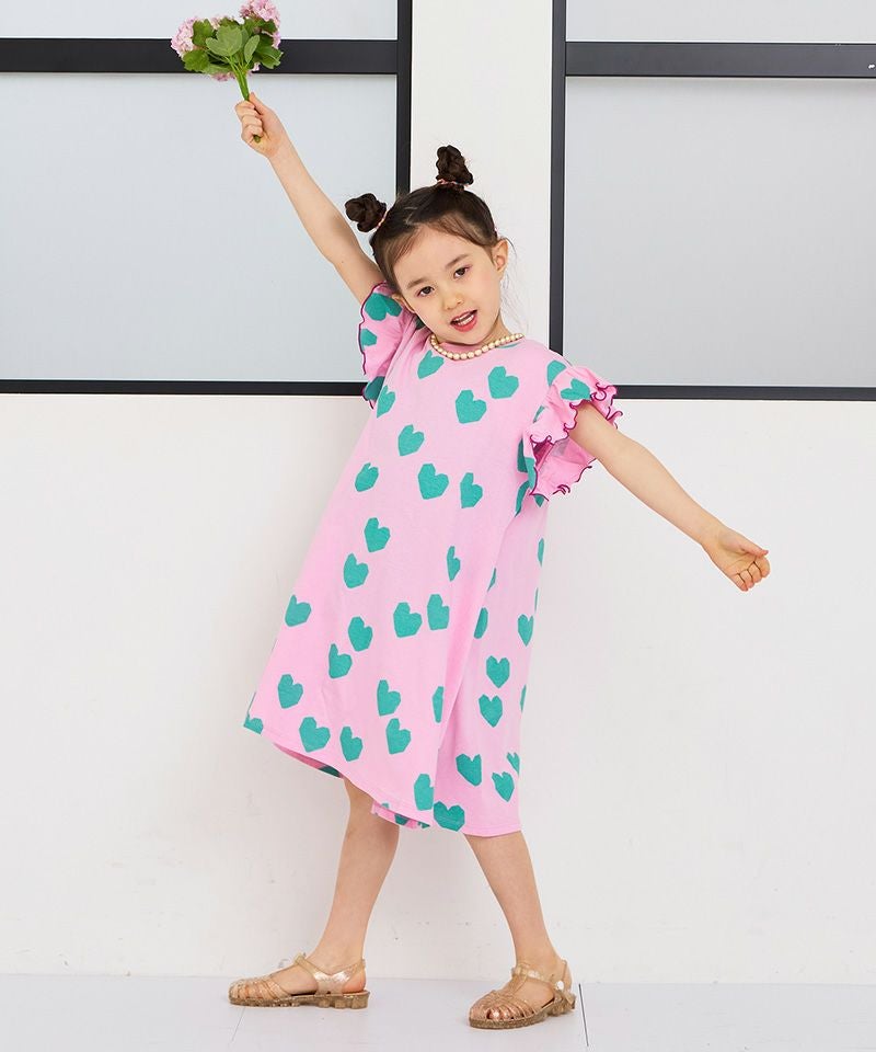 OUTLET】ソウガラフリルショルダーワンピース ｜ ワンピース ｜ 子供服
