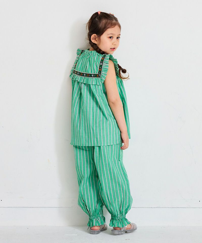 サキソメフリルトリミングチュニック ｜ トップス ｜ 子供服のセレクト