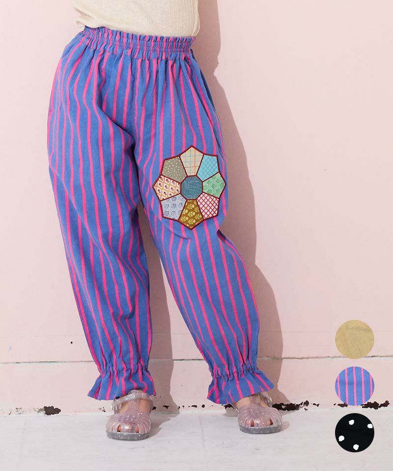 グニフニ さん キルト パンツ GW SALE】【OUTLET】キルトプリントキャンディパンツ ｜ ボトムス