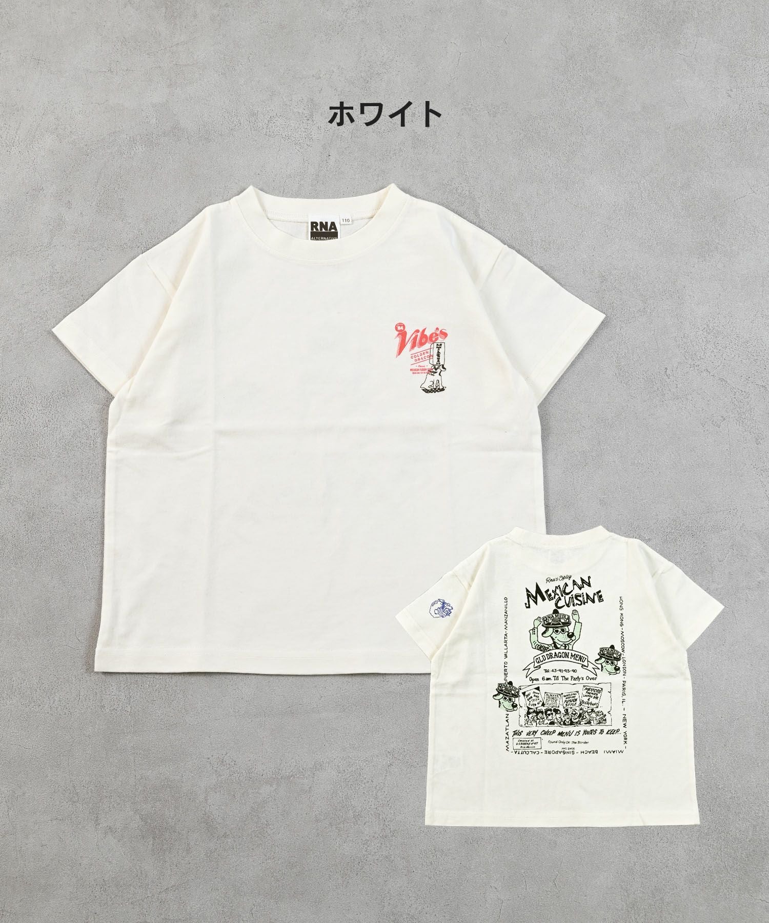 RNA  Tシャツ　半袖　ホワイト RNA（アールエヌエー） 半袖Tシャツ M ホワイト レディース : ZOZOTOWN
