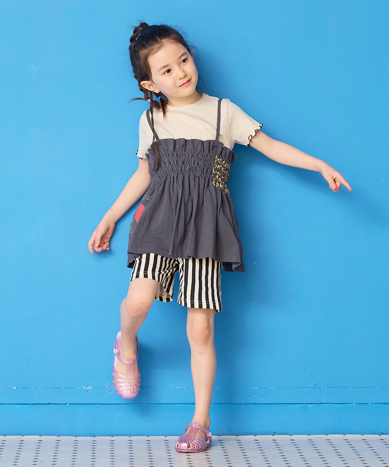 TIME SALE】カットシャーリングチュニック ｜ トップス ｜ 子供服の
