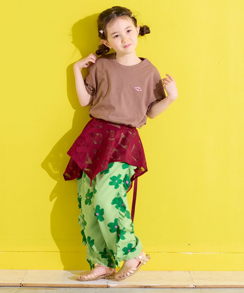 TIME SALE】【OUTLET】ソウガラサイドフリルパンツ ｜ ボトムス