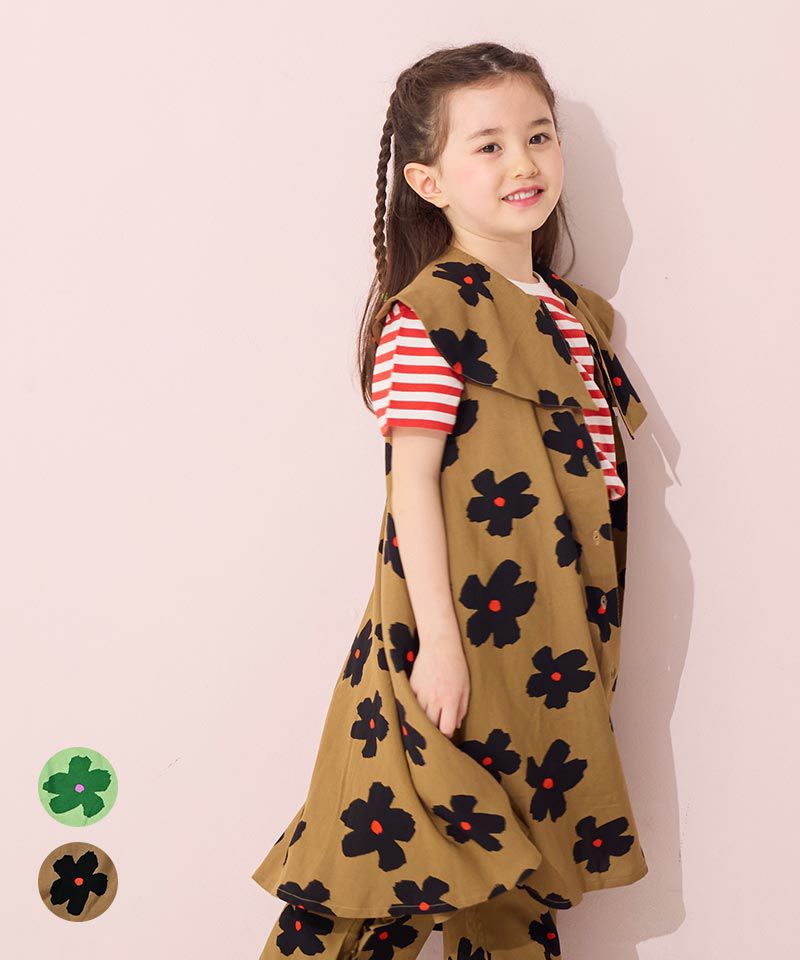 ソウガラビッグカラーワンピース ｜ ワンピース ｜ 子供服のセレクト