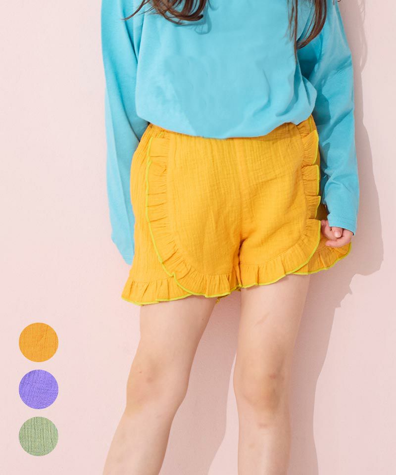 TIME SALE】ダブルガーゼフリルキュロットパンツ ｜ ボトムス ｜ 子供