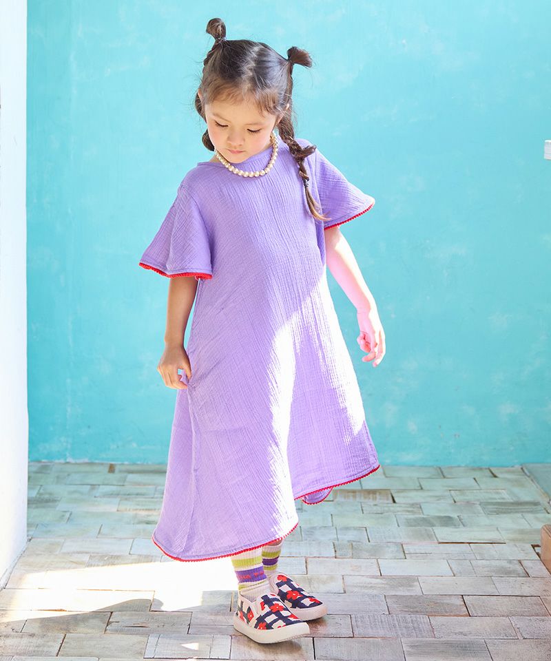 ダブルガーゼベルスリーブワンピース ｜ ワンピース ｜ 子供服の
